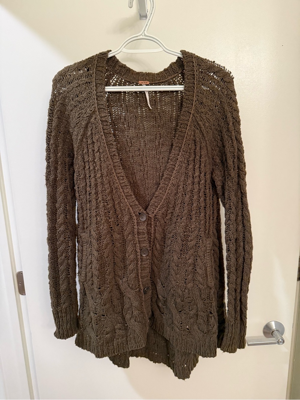 Free People Chunky Knit Cardigan